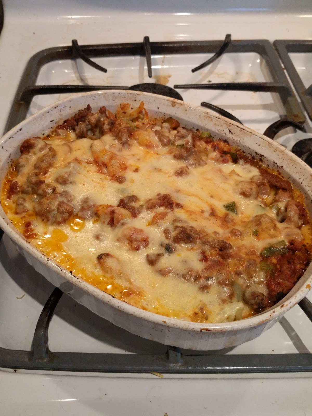 Greater Milwaukee Men GF Roasted Cauliflower Cheeseburger Casserole