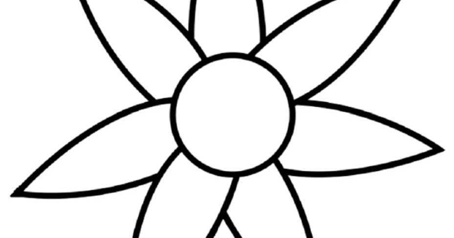 Download Simple Sunflower Outline | Wallpapers Gallery