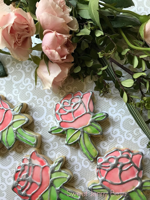 stained glass decorated cookie tutorial