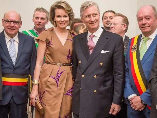King Philippe and Queen Mathilde visits exhibition of  'The Birth of Capitalism - The Golden age of Flanders' in Ghent.