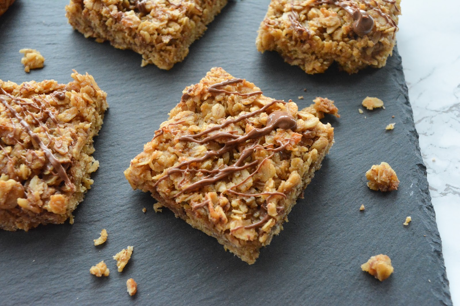 Chocolate & Peanut Butter Flapjacks The Burning Wick