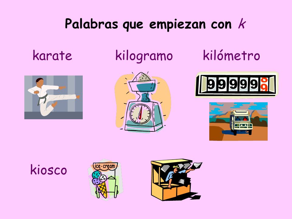 Palabras Con K En Español Para Niños De Primaria Niños Relacionados
