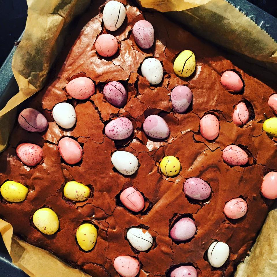 Jo's Blue AGA Easter Mini Egg Brownies