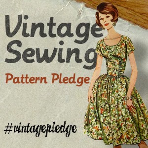 Vintage Sewing Pattern Pledge