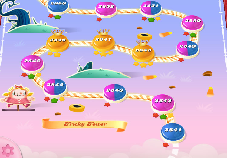 Candy Crush Saga level 2841-2855 Candy Crush Saga level 2841-2855
