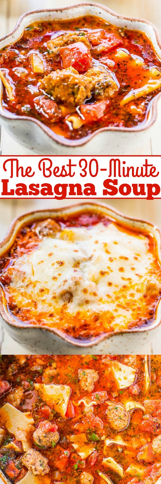 The Best 30-Minute Lasagna Soup Recipe - Girls Dishes