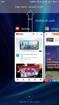 Cara Menggunakan Split Screen di Smartphone Xiaomi MIUI 8/9