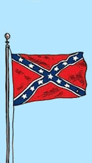 Animated rainbow confederate flag