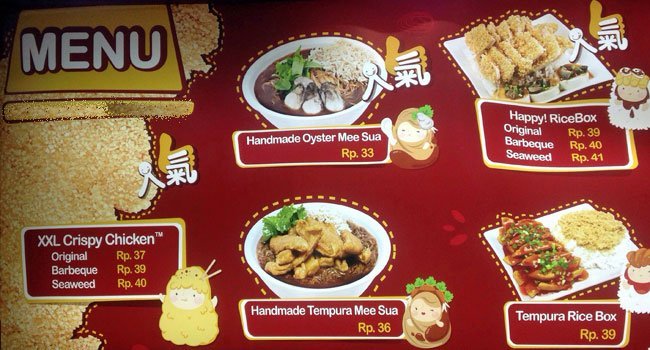 Harga Menu Shihlin Kelapa Gading Restoran Taiwanese
