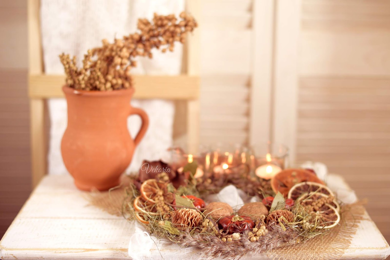 autumn flower arrangement / осенняя композиция