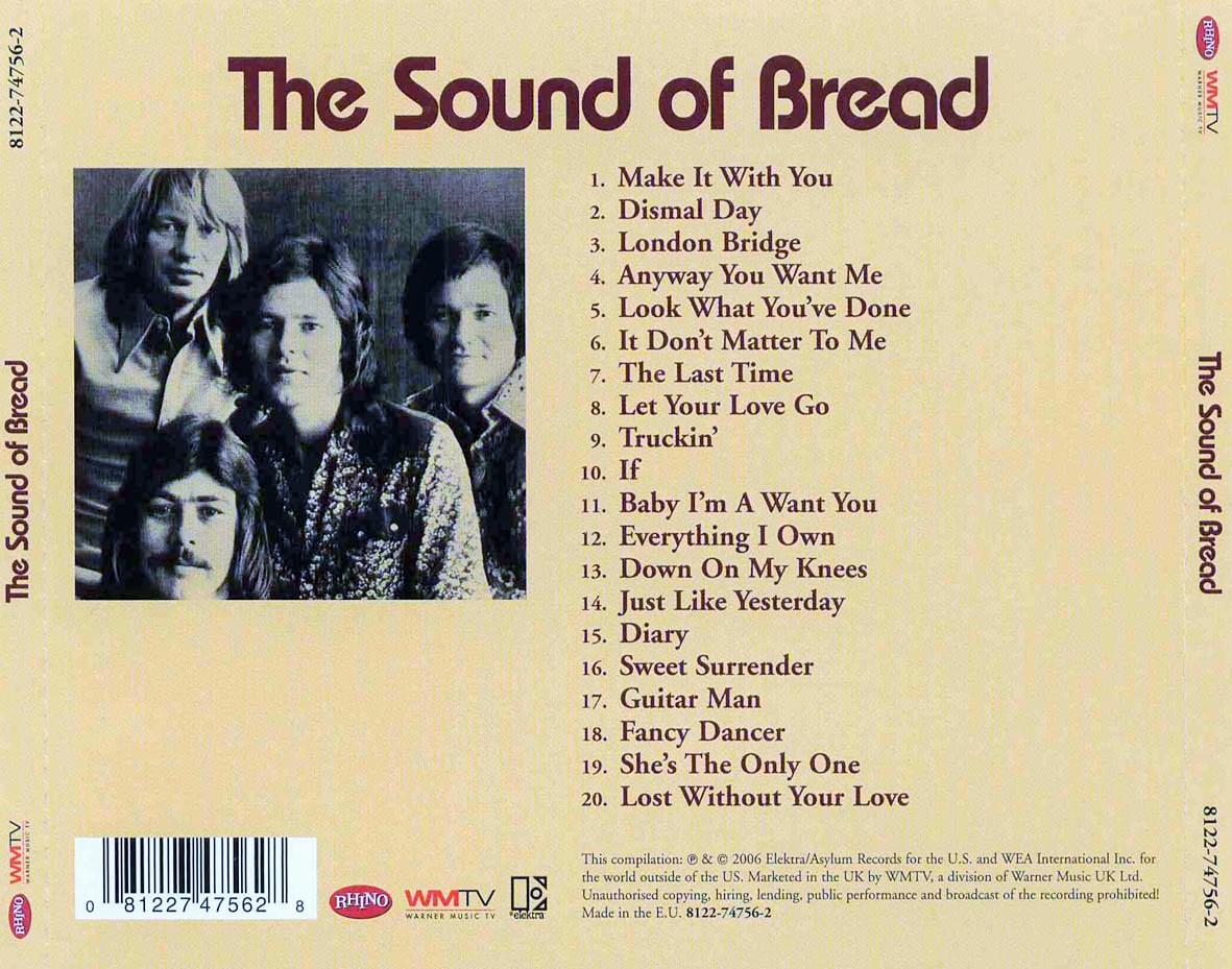 CANGULEIRO 10 BREAD THE SOUND OF BREADTHEIR 20 FINEST SONGS (2006)