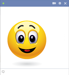 Facebook happy smiley face