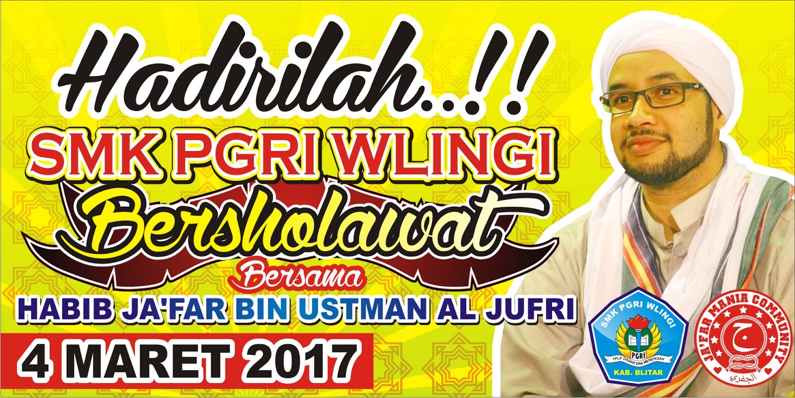 Contoh Desain Banner Sholawat