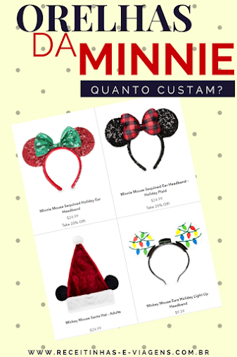 Quanto custa a orelha da Minnie na Disney de Orlando