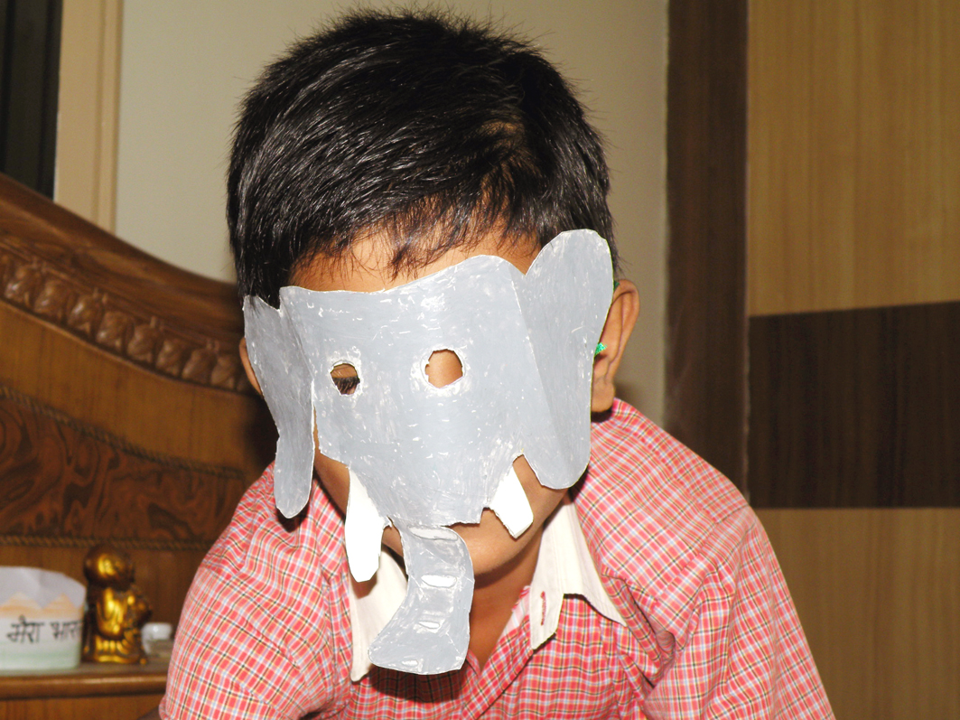 sparsh mask making competition in my school