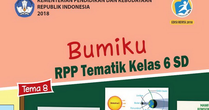 RPP Tematik Kelas 6 SD Tema 8 Kurikulum 2013 Revisi 2018