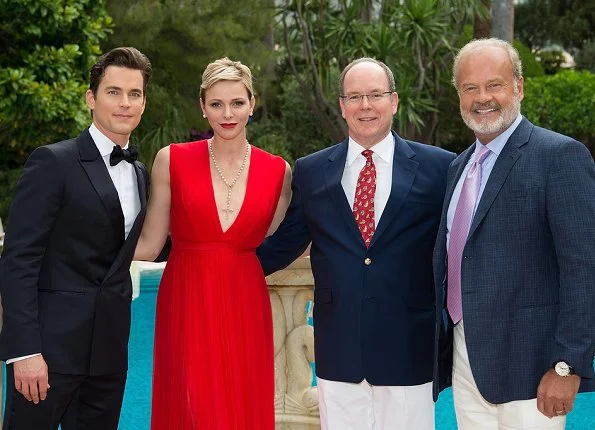 Prince Albert and Princess Charlene hosted a reception for the 57th Monte Carlo TV Festival (Festival de Television de Monte-Carlo - FTV2017) 