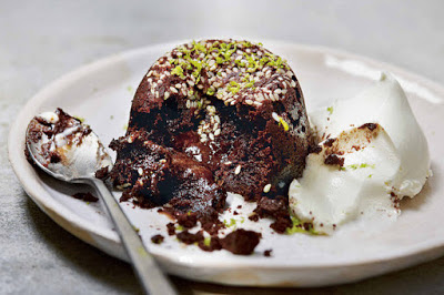 Tahini Chocolate Cakes