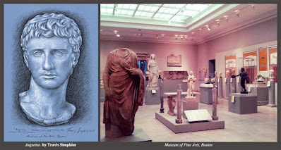 The Emperor Augustus. Ancient Roman. Museum of Fine Arts, Boston. by Travis Simpkins