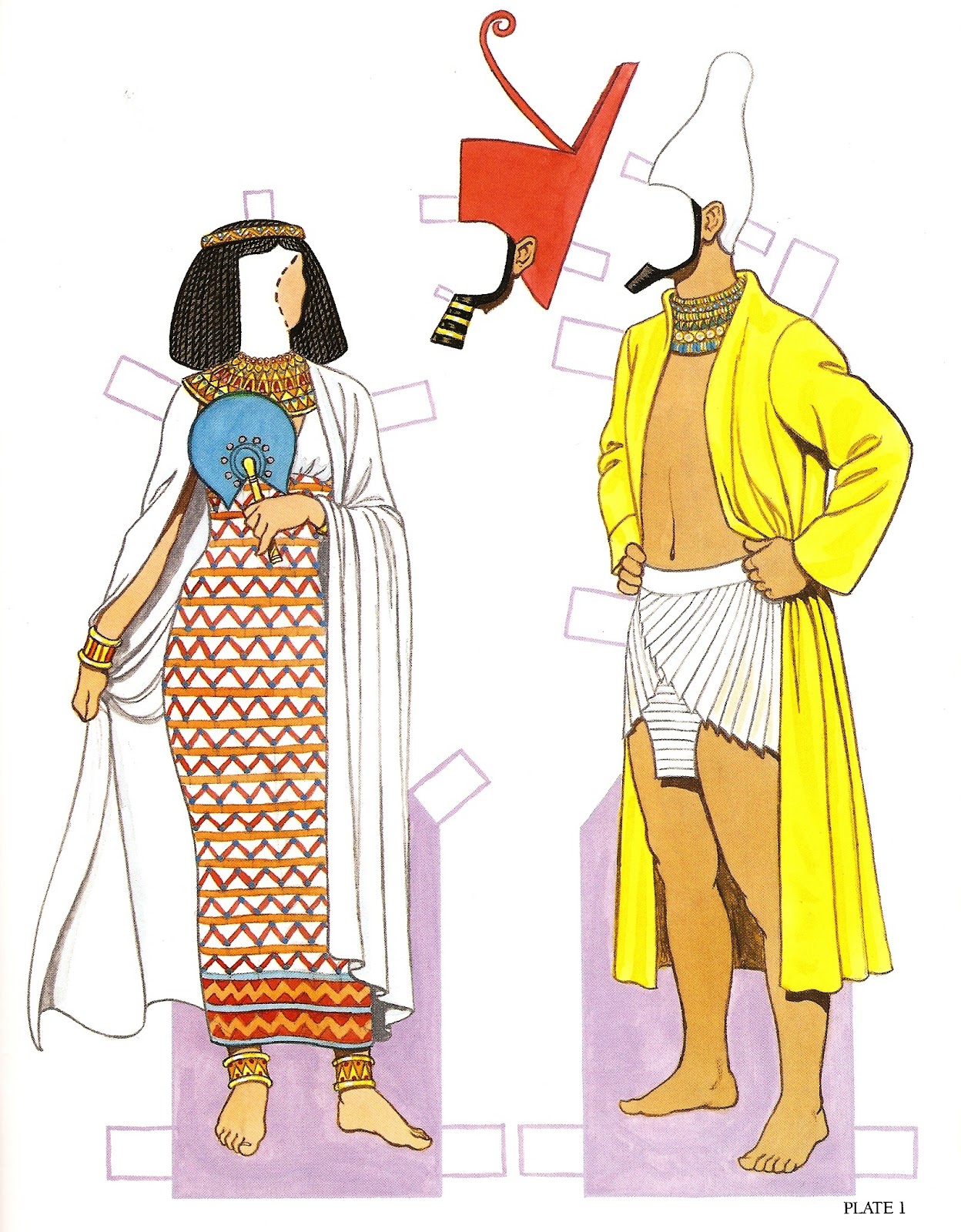 Ancient Egyptian Clothing Paper Dolls