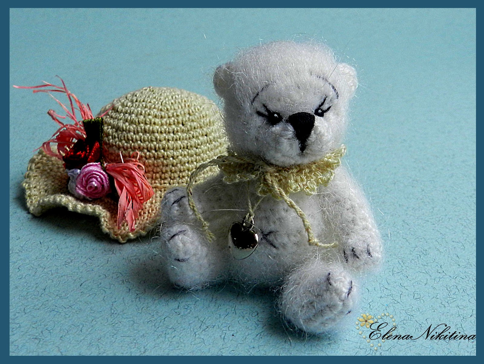 HandMade ElenaNikitina: мишка в шляпе