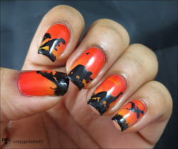 nail wildlife sunset dinosaur gradient crazy