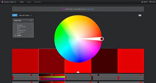 Adobe Color CC Tools Web Design Professional Adobe Color CC