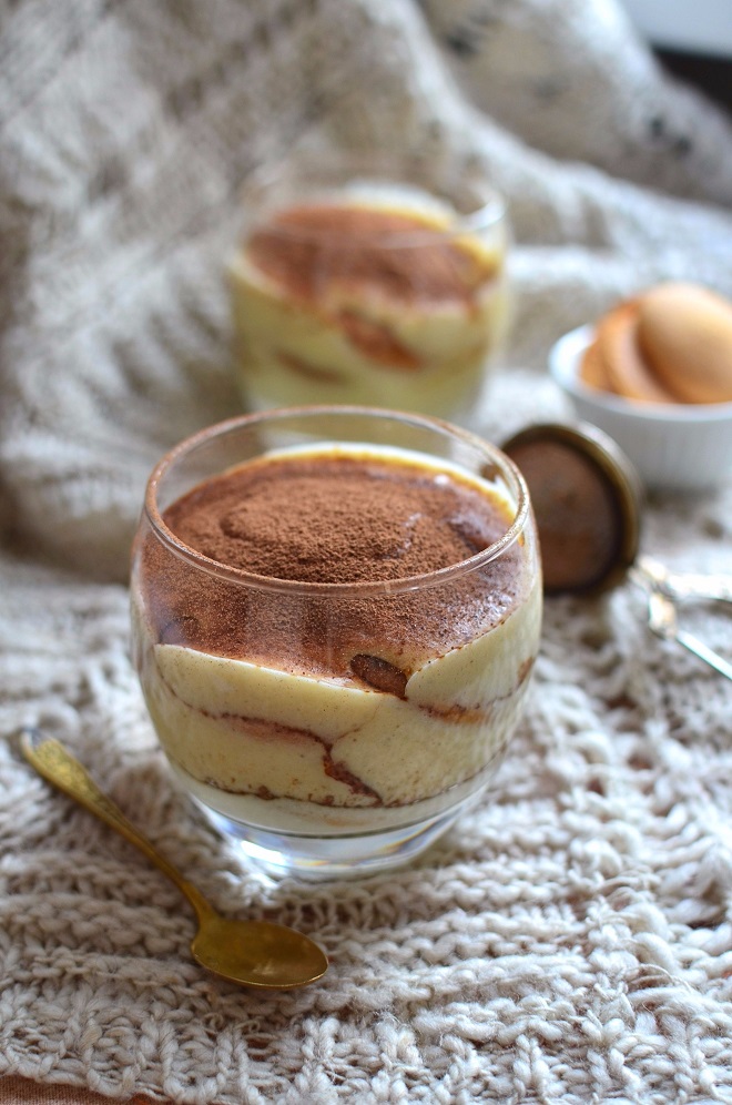 tiramisu jaglane, tiramisu dla dzieci, deser z kaszy jaglanej