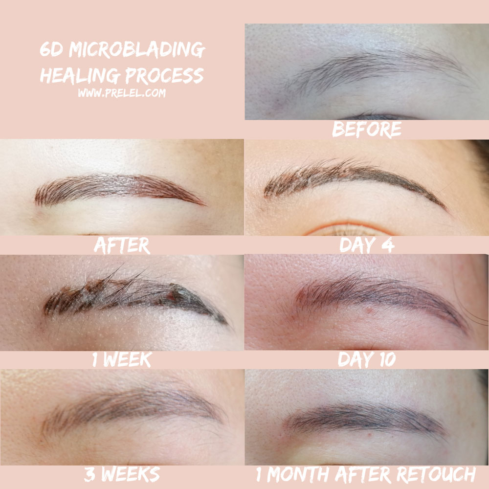 6D Eyebrow Microblading by Browmance Aesthetic Services Review, Healing