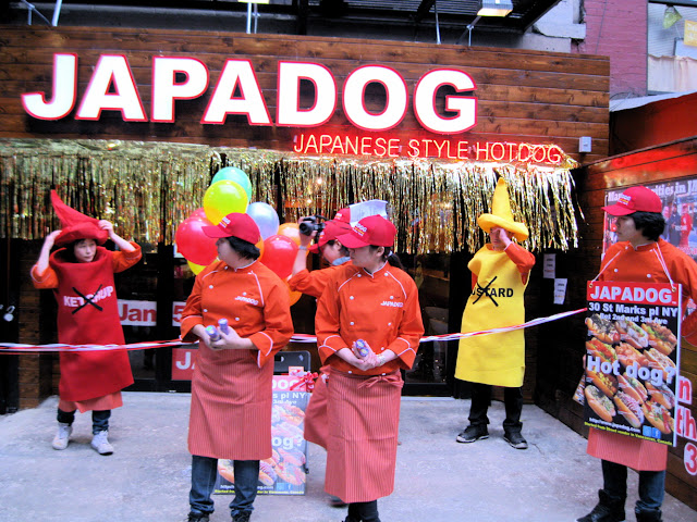 The grand opening of the new in New York Japadog restraurant