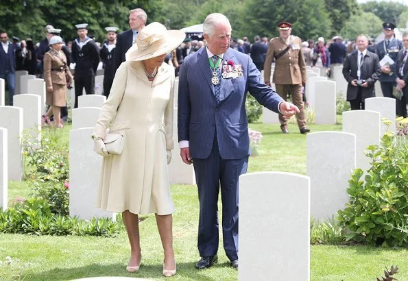 commemorations for the 75th anniversary of the D-Day landings in Bayeux. British Prime Minister Theresa May and Philip May