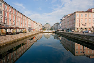 City center of Trieste in Friuli-Venezia Giulia