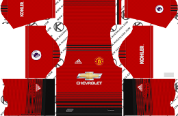manchester united kit dream league 2018