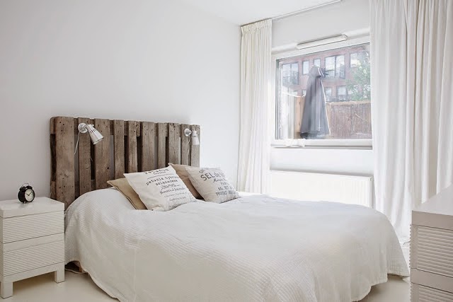 Blanco y madera para decorar el hogar