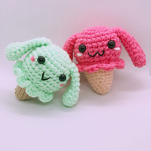 PATRON GRATIS HELADO CONEJO AMIGURUMI 31322