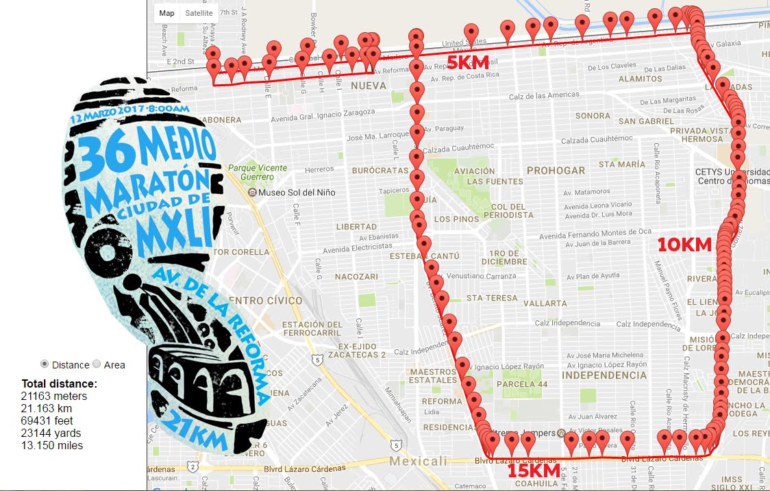 36 Medio Maratón Ciudad de Mexicali 2017