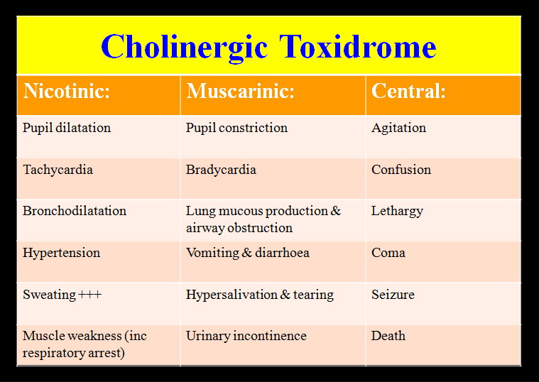 cholinergic symptoms