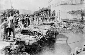 Estado del puente despues de la tormenta 1895