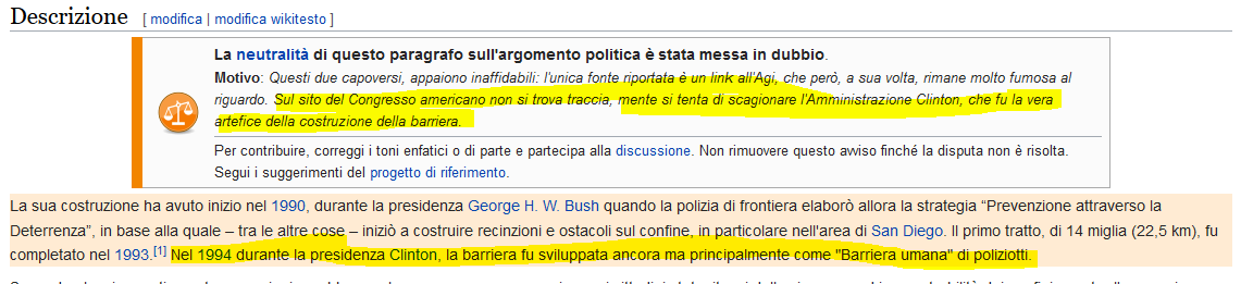 Alla Ricerca Della Stella Di Natale Wikipedia.Ma Chi Ha Iniziato A Costruire Il Muro Con Il Messico Se Su Wikipedia Si Cerca Di Scagionare I Clinton