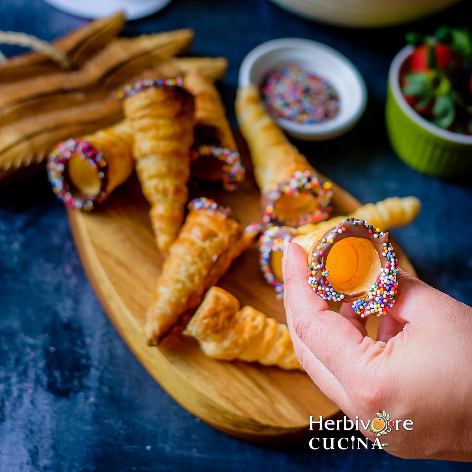 Herbivore Cucina Vanilla Mousse Cream Rolls Cream Horns