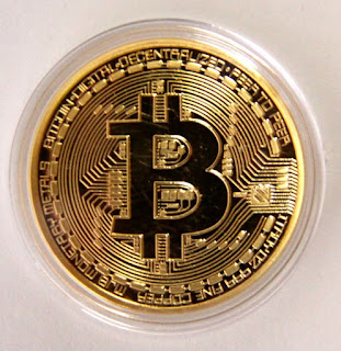 Golden bitcoin physical coins
