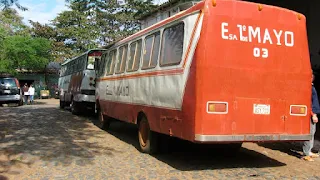 Bus on the streets of Paraguay