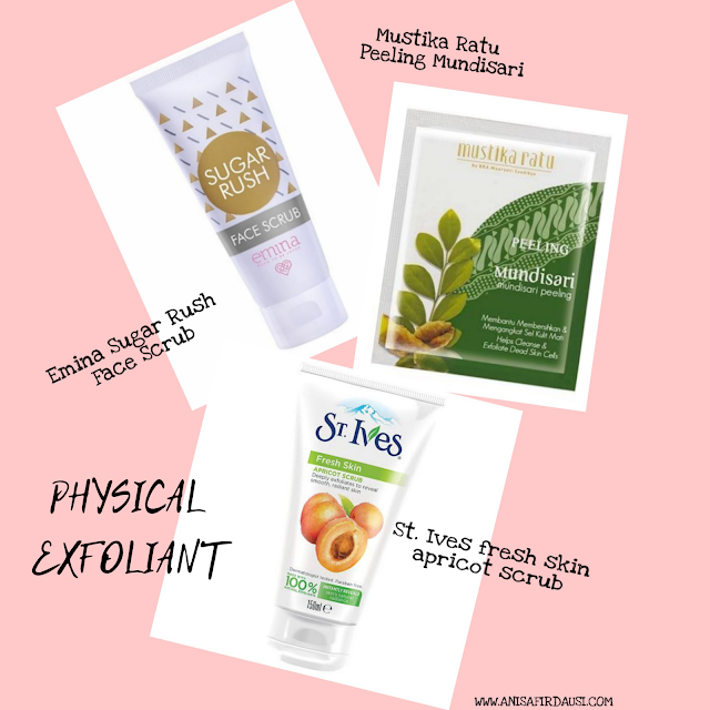 Mengenal Exfoliator Physical Exfoliator, Chemical Exfoliator, AHA, BHA? Apa Bedanya? JEJAK AFRA