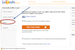 How to Pay your Order in Lazada using Paypal?