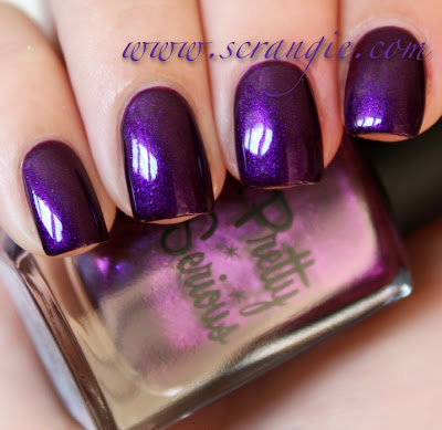 Scrangie: Pretty Serious Cosmetics In The Night Collection Swatches and ...