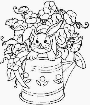 desenhos, riscos e moldes de coelhos e coelhinhos para colorir, pintar, imprimir! Desenhos de Páscoa!