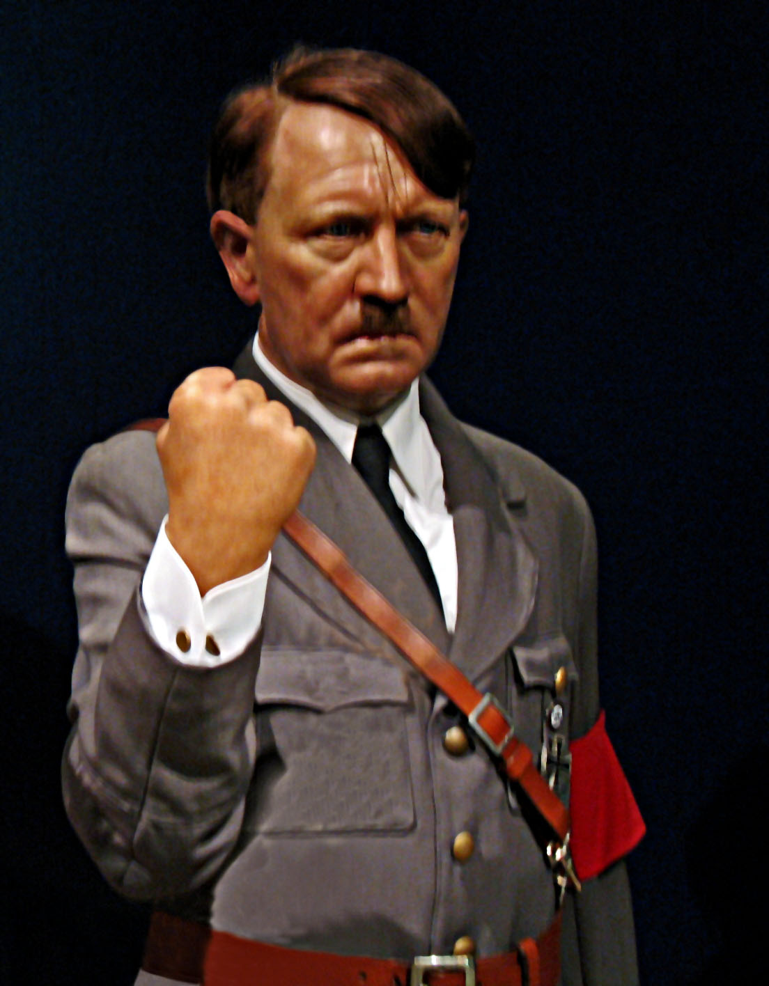 Stock Pictures Wax statue of Hitler at Tussauds in London