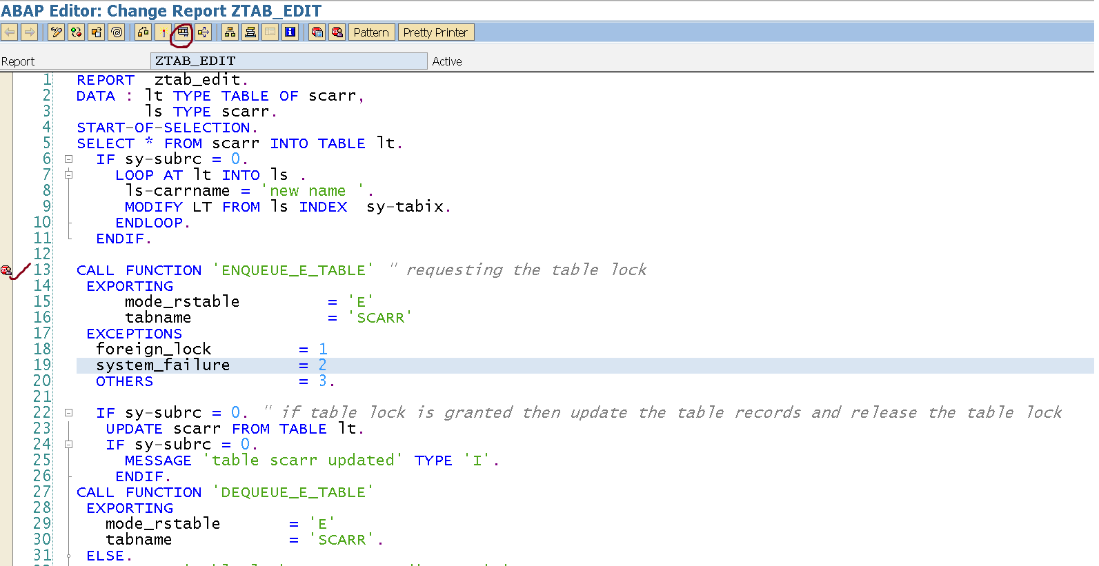 TECHSAP : Need a Table level Lock In SAP ABAP?
