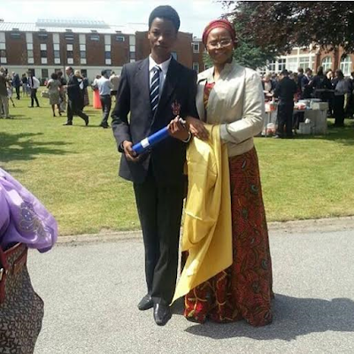0000000 Emir of Kano congratulates son on his graduation from College