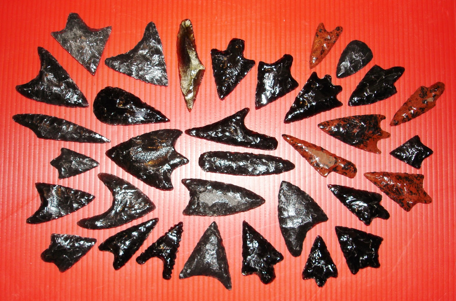 Punta Di Freccia / Punta Di Lancia In Ossidiana - 10 Pezzi | Minerali Ossidiana | Shop Online: Vendita Minerali - Foto 3
